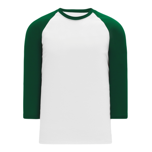 Athletic Knit 3/4 Sleeve Crew Neck Baseball Shirt (BA1846)